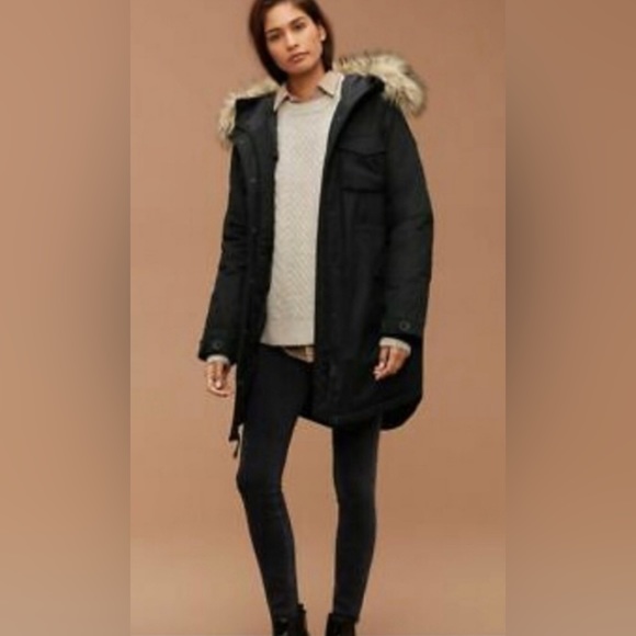 NWOT Community Military Autonomy Fishtail Parka Black - Picture 3 of 14